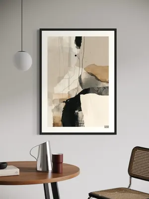 Plakat Layered Silence - abstrakcyjna cisza i harmonia - obrazek 3