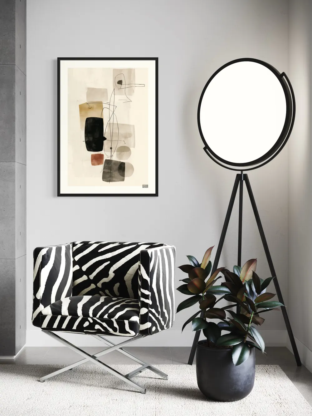 Plakat Abstract Shapes - minimalistyczne geometryczne kształty - obrazek 3