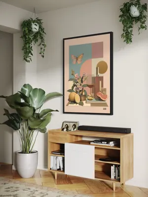 Plakat Butterfly Still Life - pastelowy motyl nad kolorową martwą naturą - obrazek 3