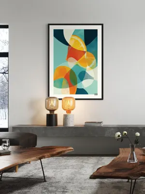 Plakat Citrus Splash - soczyste plastry pomarańczy w letnim klimacie - obrazek 3