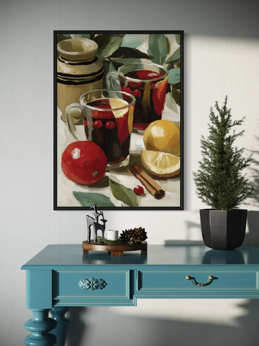 Plakat Spiced Citrus Brew - plakat z ciepłym naparem cytrusowym i cynamonem - obrazek 2