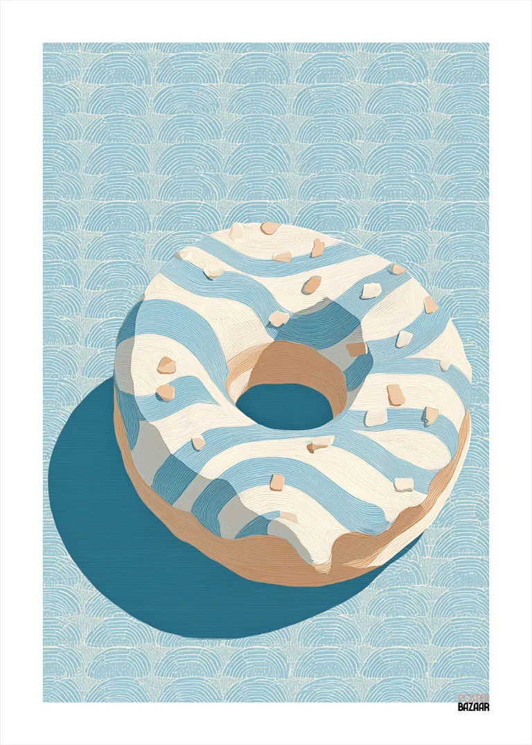Minty Donut — donut z miętową polewą
