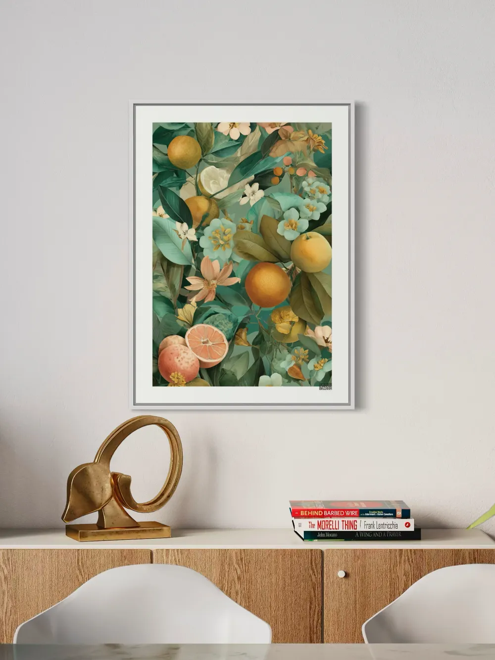 Plakat Citrus Bloom - soczyste owoce i bujne liście w tropikalnym klimacie - obrazek 2