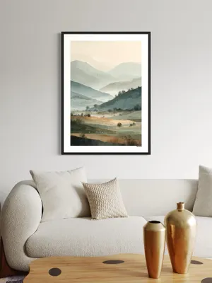 Plakat Mountain Serenity - spokojny górski krajobraz - obrazek 3