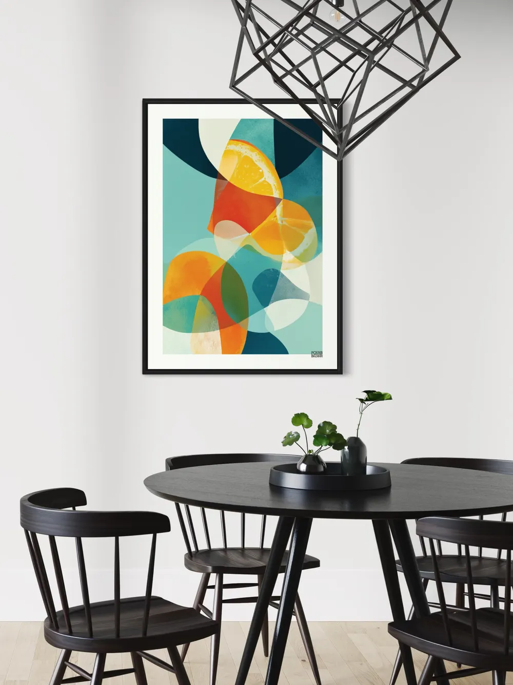 Plakat Citrus Splash - soczyste plastry pomarańczy w letnim klimacie - obrazek 2