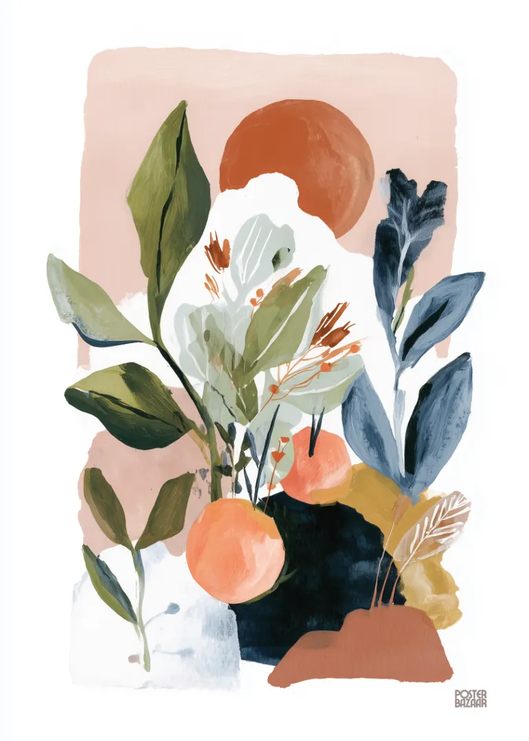 Sunset Orchard — soczyste owoce i letni klimat w pastelowych barwach