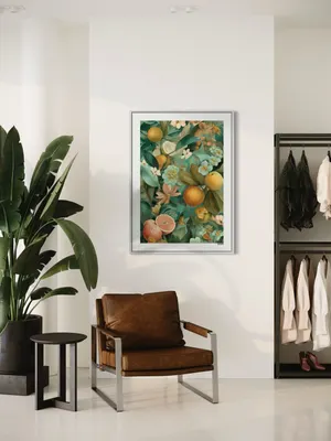 Plakat Citrus Bloom - soczyste owoce i bujne liście w tropikalnym klimacie - obrazek 3