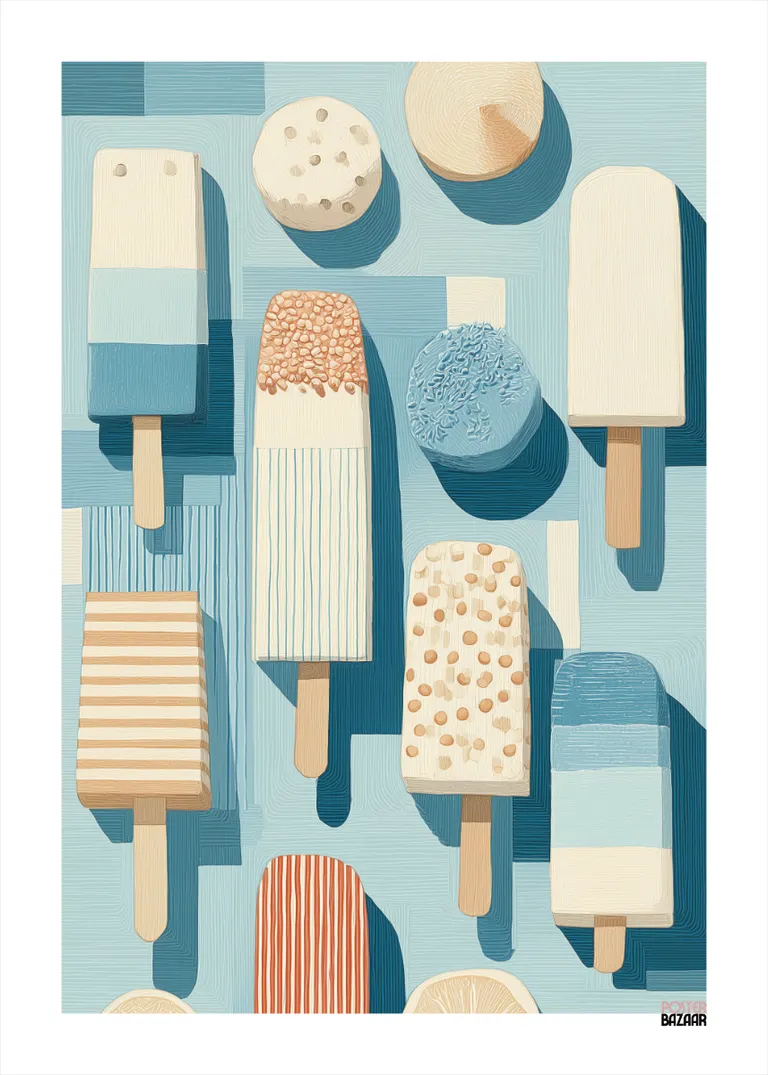 Summer Pops — lody na patyku w pastelowych barwach