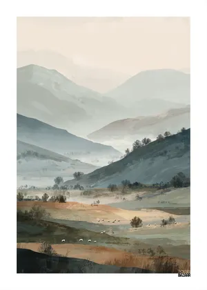 Plakat Mountain Serenity - spokojny górski krajobraz
