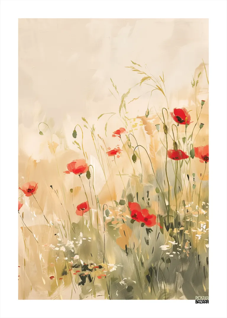 Poppy Meadow — ciepła łąka maków