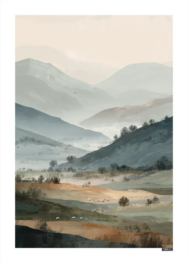 Mountain Serenity — spokojny górski krajobraz