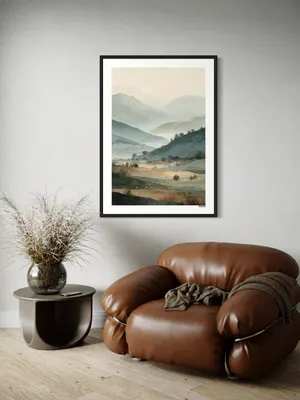 Plakat Mountain Serenity - spokojny górski krajobraz - obrazek 2
