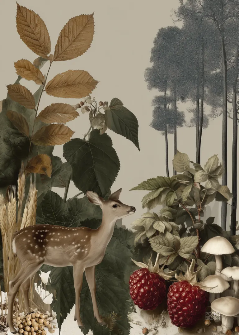 Forest Encounter — botaniczny jelonek w naturalnych barwach