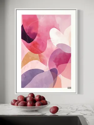 Plakat Vivid Shapes - kolorowe abstrakcyjne kształty - obrazek 3
