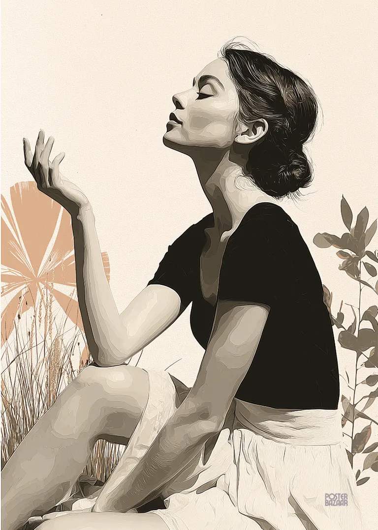 Serene Woman — młoda kobieta w stonowanych kolorach