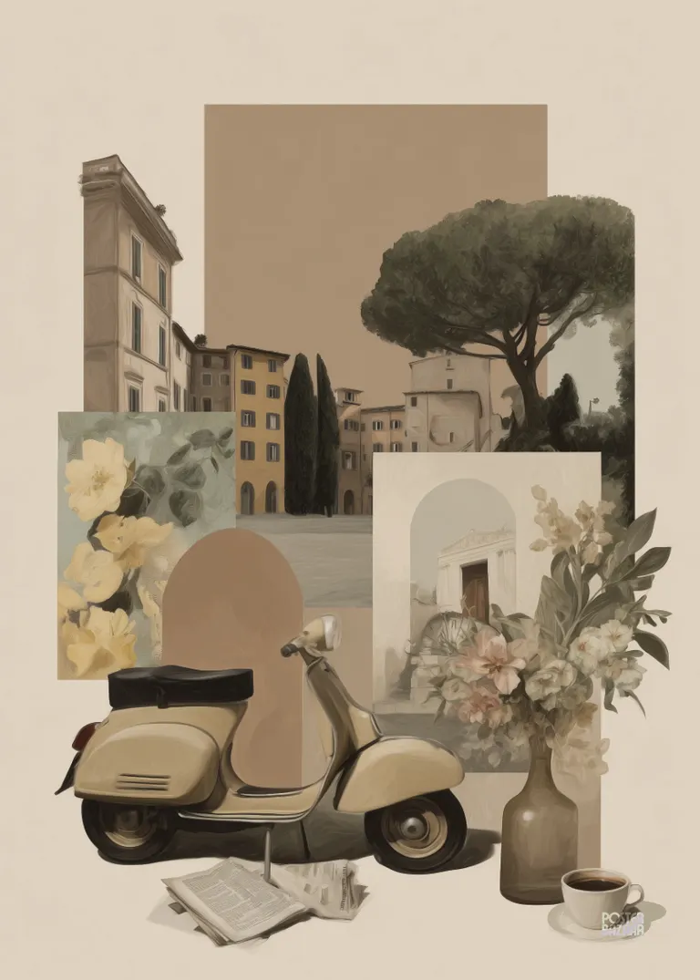 Italian Scooter — retro klimat włoskiego poranka