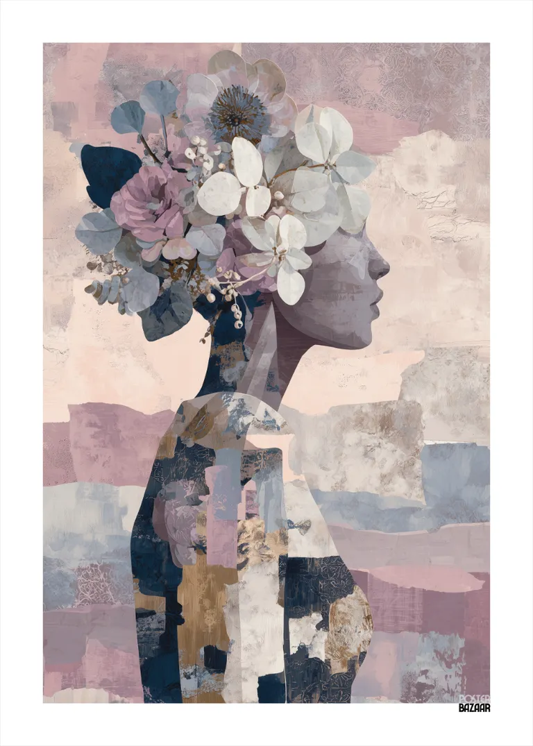 Floral Silhouette — kobieca sylwetka z kwiatami
