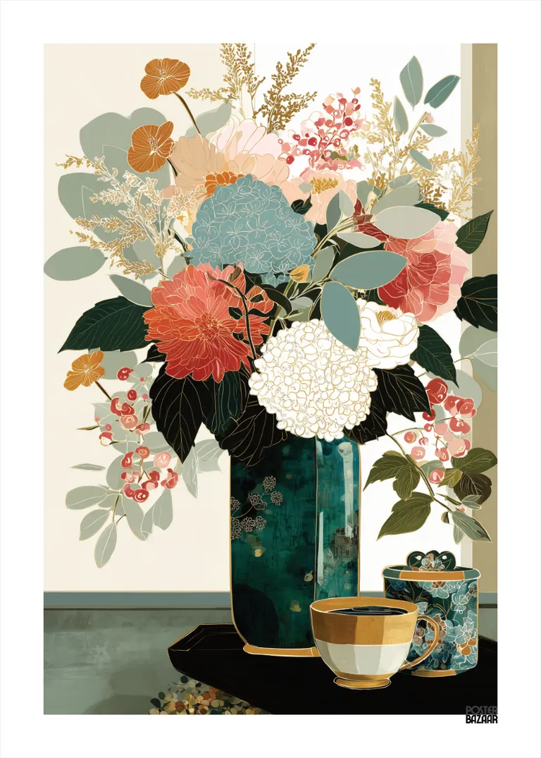 Floral Harmony — kolorowy bukiet kwiatów