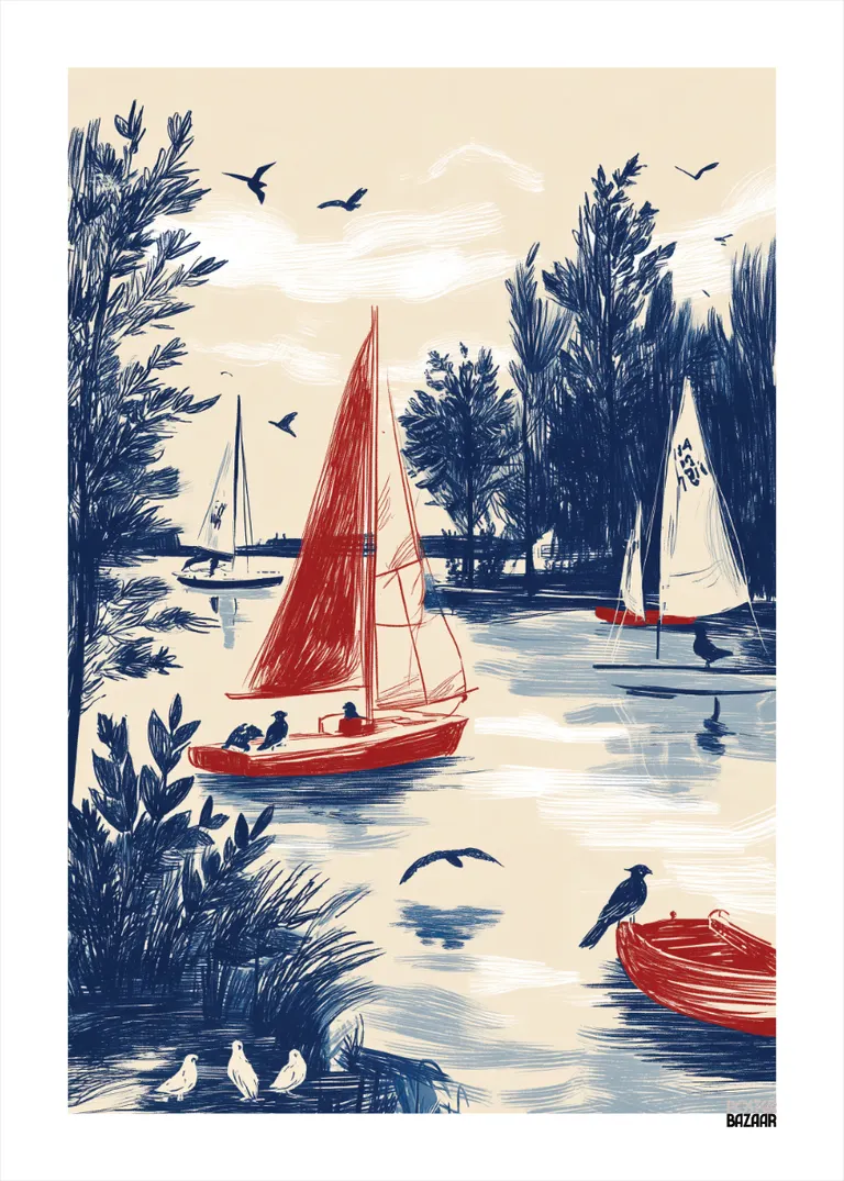 Lake Birds — spokojne jezioro z ptakami